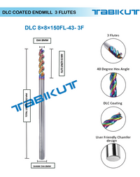 Thumbnail for DLC Coated Endmill 3 flutes