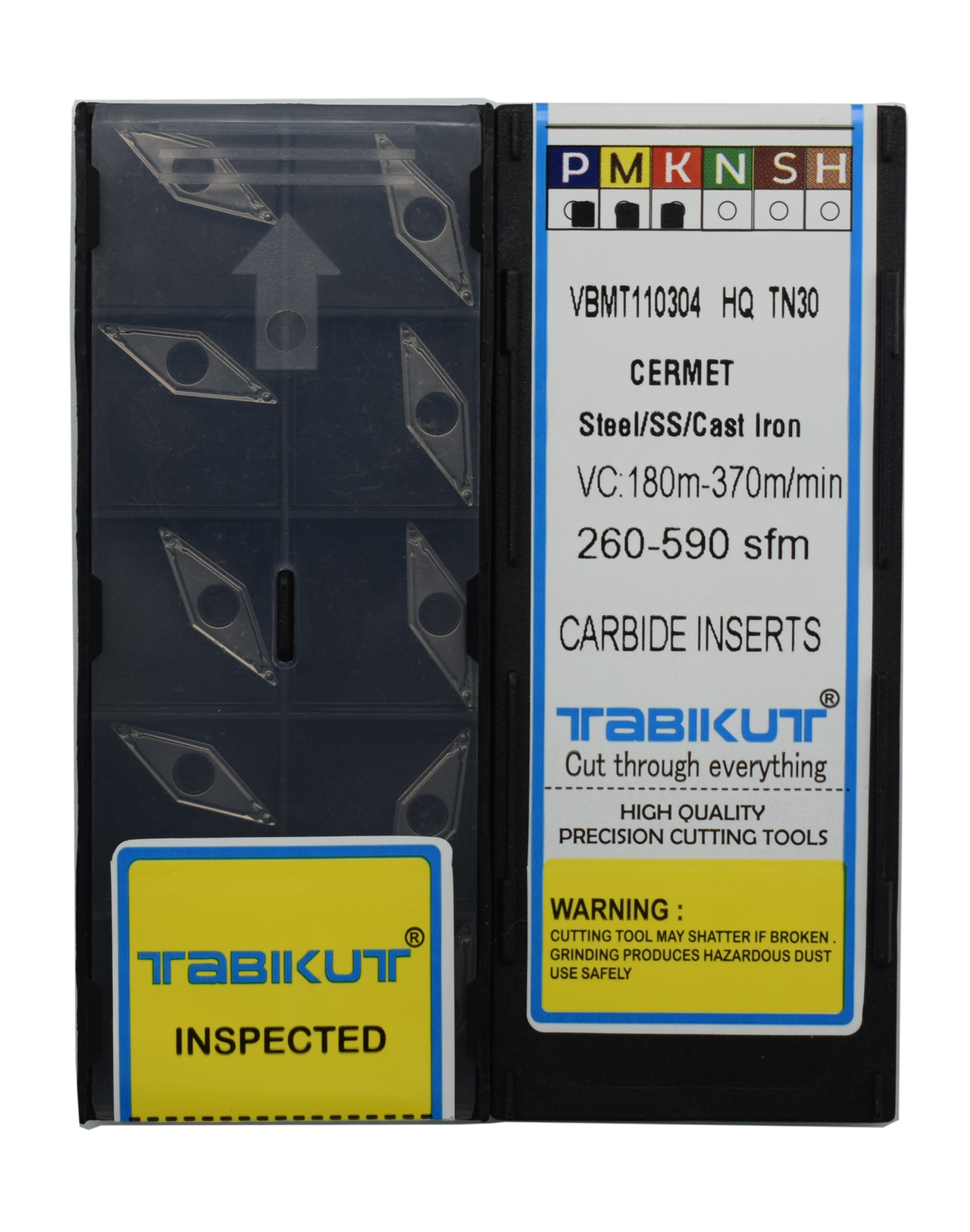 VBMT110304 hq TN30 cermet carbide insert pack of 10