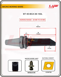 Thumbnail for Micro Boring Bars Bca 38- 46mm