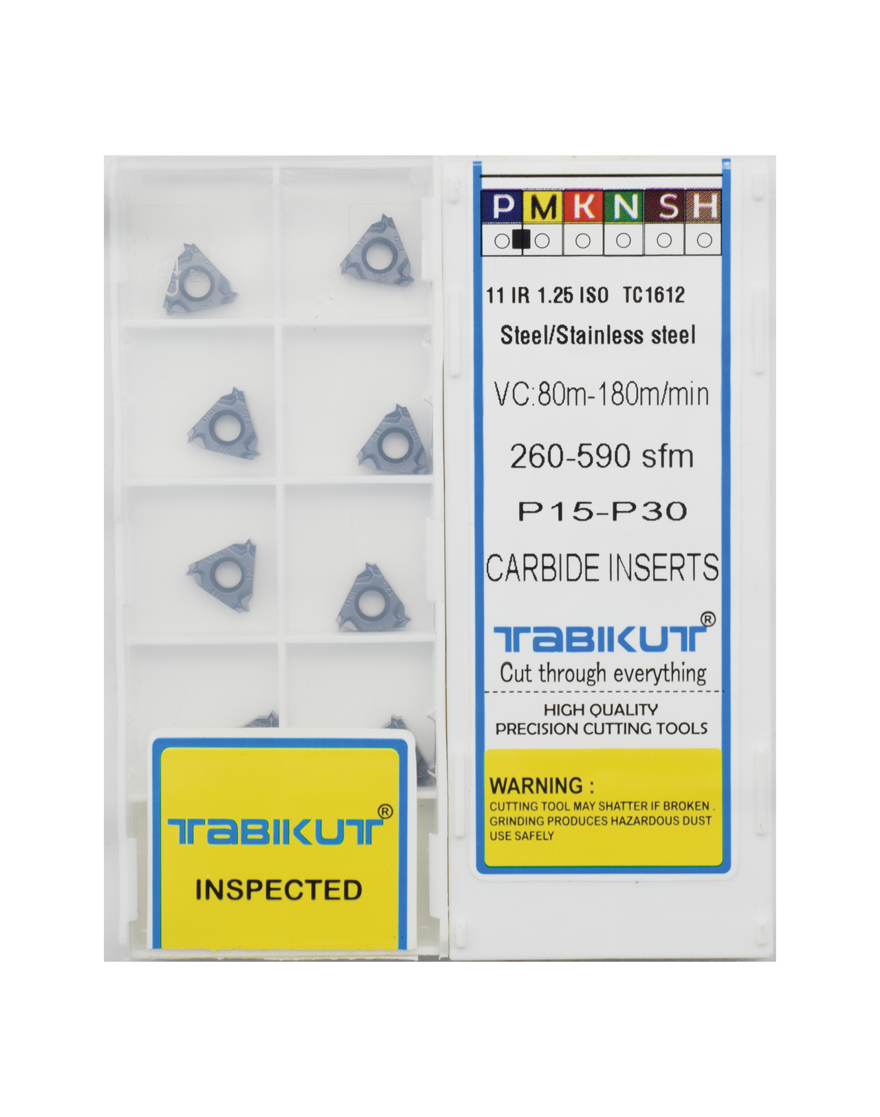 11IR 1.25 ISO Internal  Threading Tabikut Carbide Insert  pack of 10
