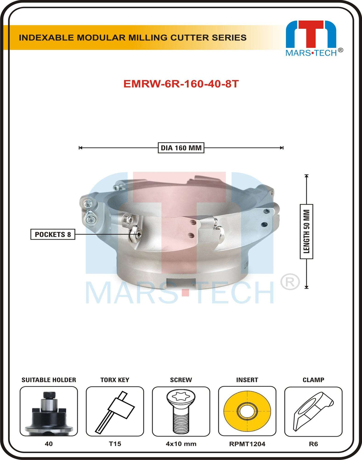 Indexable modular milling cutters