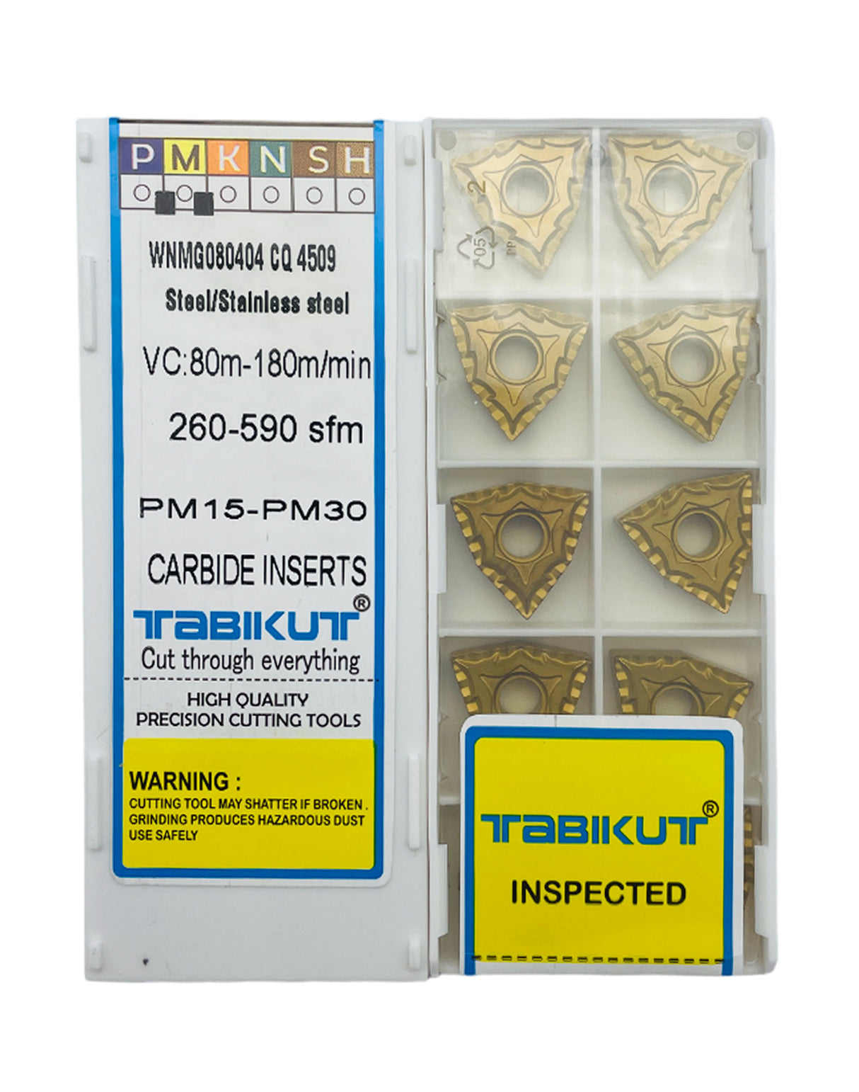 WNMG080404/08 CQ 4509 Chipbreaker Insert Steel Grade Of Tabikut Pack Of 10