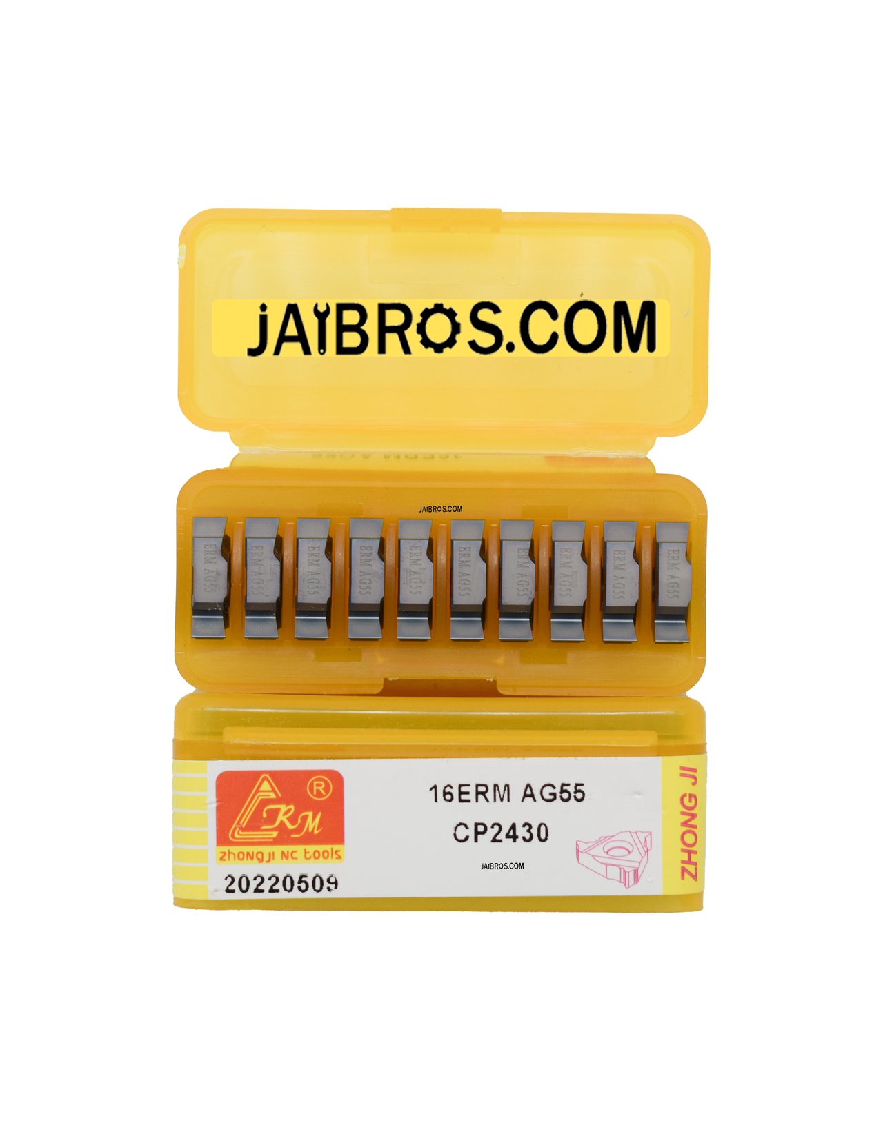 16 ER/IR AG55 External/Internal Threading CRM carbide Insert pack of 10