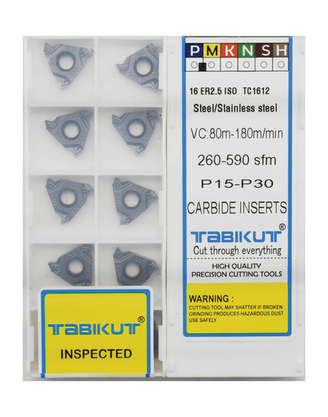 16ER/IR 2.5 ISO External/Internal Threading Insert  pack of 10