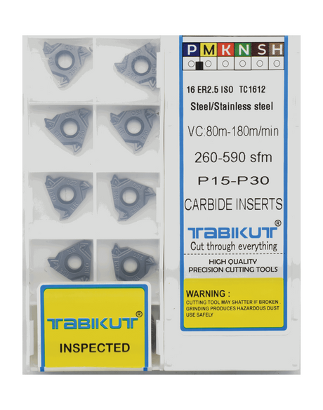 16ER/IR 2.5 ISO External/Internal Threading Insert  pack of 10