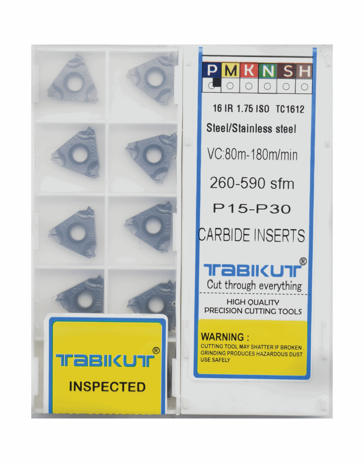 16ER/IR 1.75 ISO External/Internal Threading Insert  pack of 10