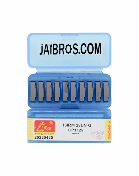 16 ER/IR 28UN External/Internal Threading CRM carbide Insert pack of 10