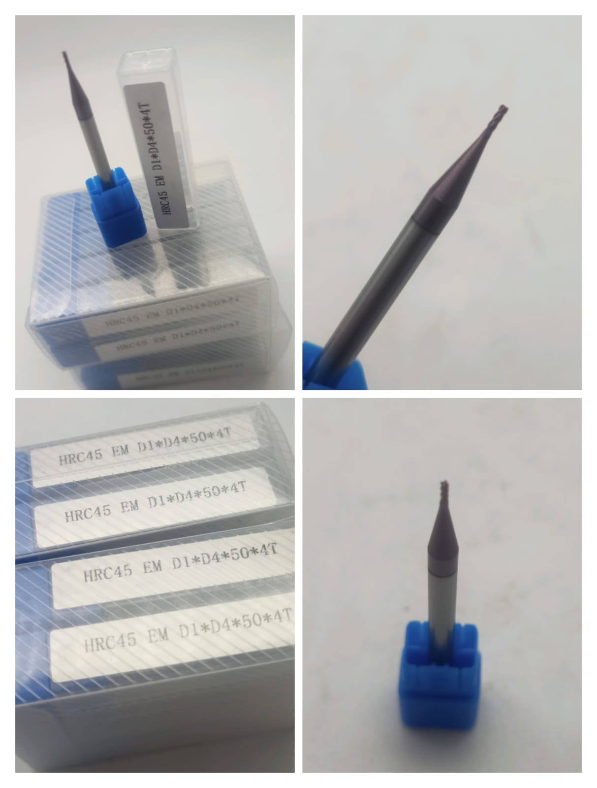1 mm endmill 4 mm shank 50 long pack of 20