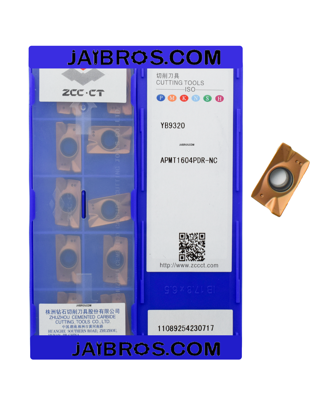 APMT1604 Carbide Insert ZCCCT YB9320 Grade pack of 10