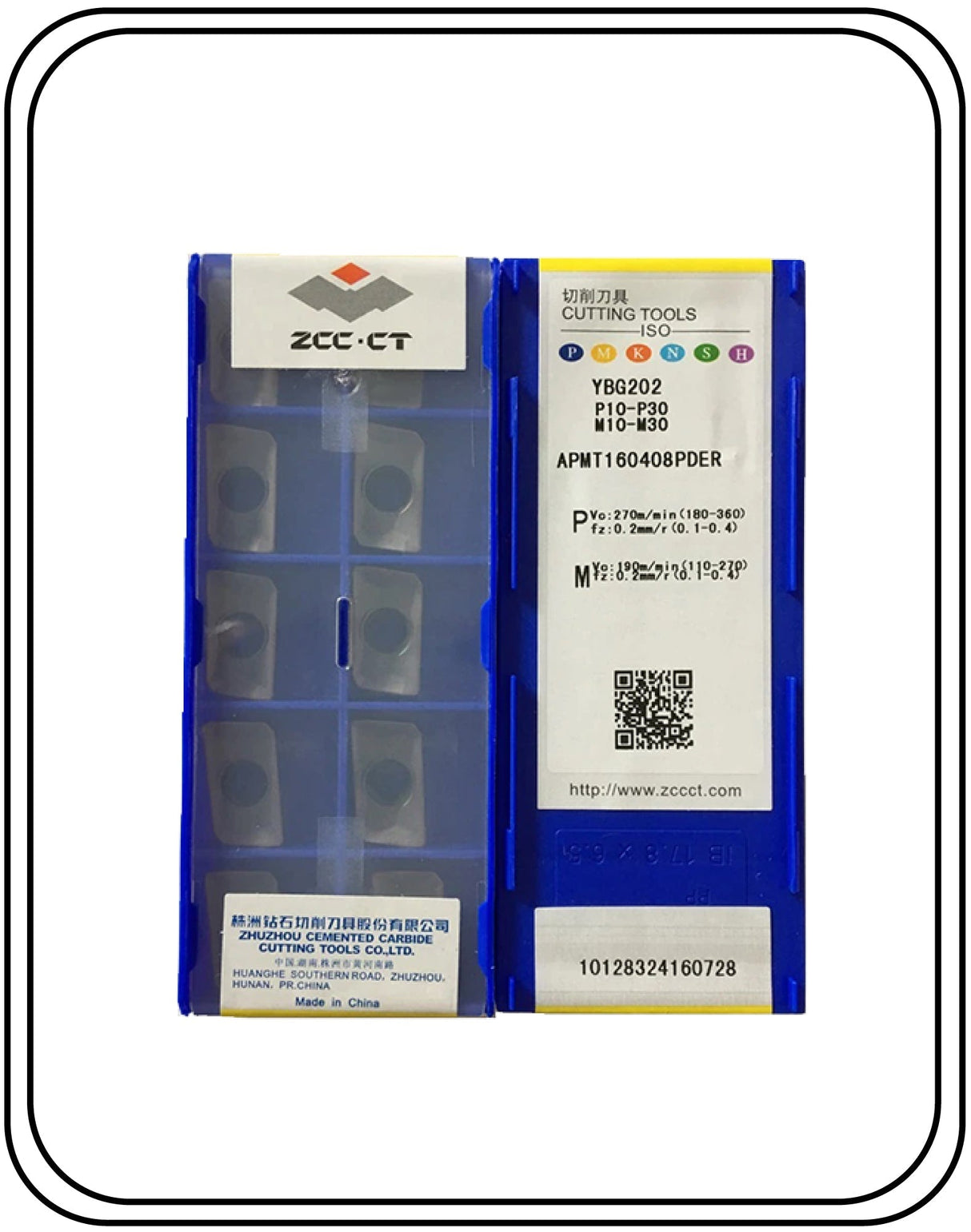 zccct APMT1604 Carbide Insert ybg 202/205  pack of 10