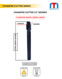 Thumbnail for 15 Degree Chamfer 10-14 mm 120 long pack of 1