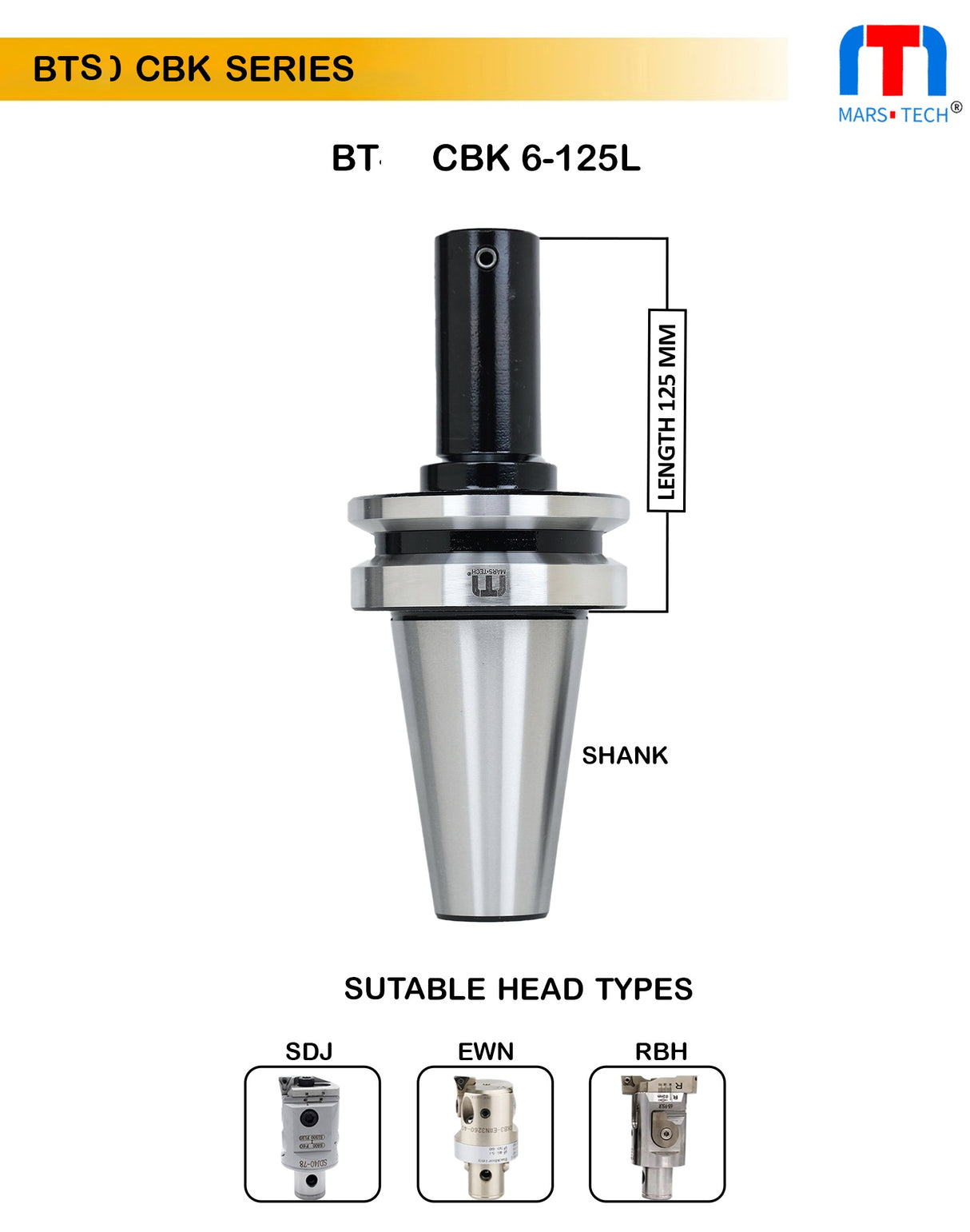 BT50 CBK6-300 LONG mm boring headd holder pack of 1