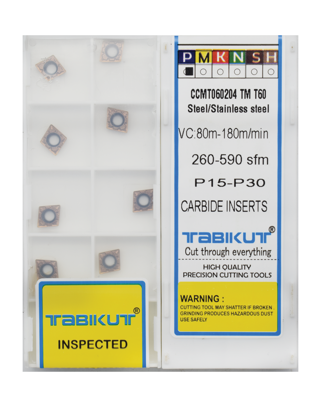 CCMT060204/08 TM T60 Stainless Steel grade pack of 10