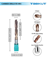 Tabikut drill 11 mm to 11.1 mm pack of 1 (1 piece as per size choosen )