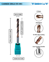 Tabikut drill 4 mm to 4.9 mm pack of 1 (1 piece as per size choosen )