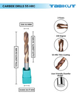 Tabikut drill 9 mm to 9.9 mm pack of 1 (1 piece as per size choosen )