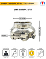 Face Milling Cutter with 6 pocket