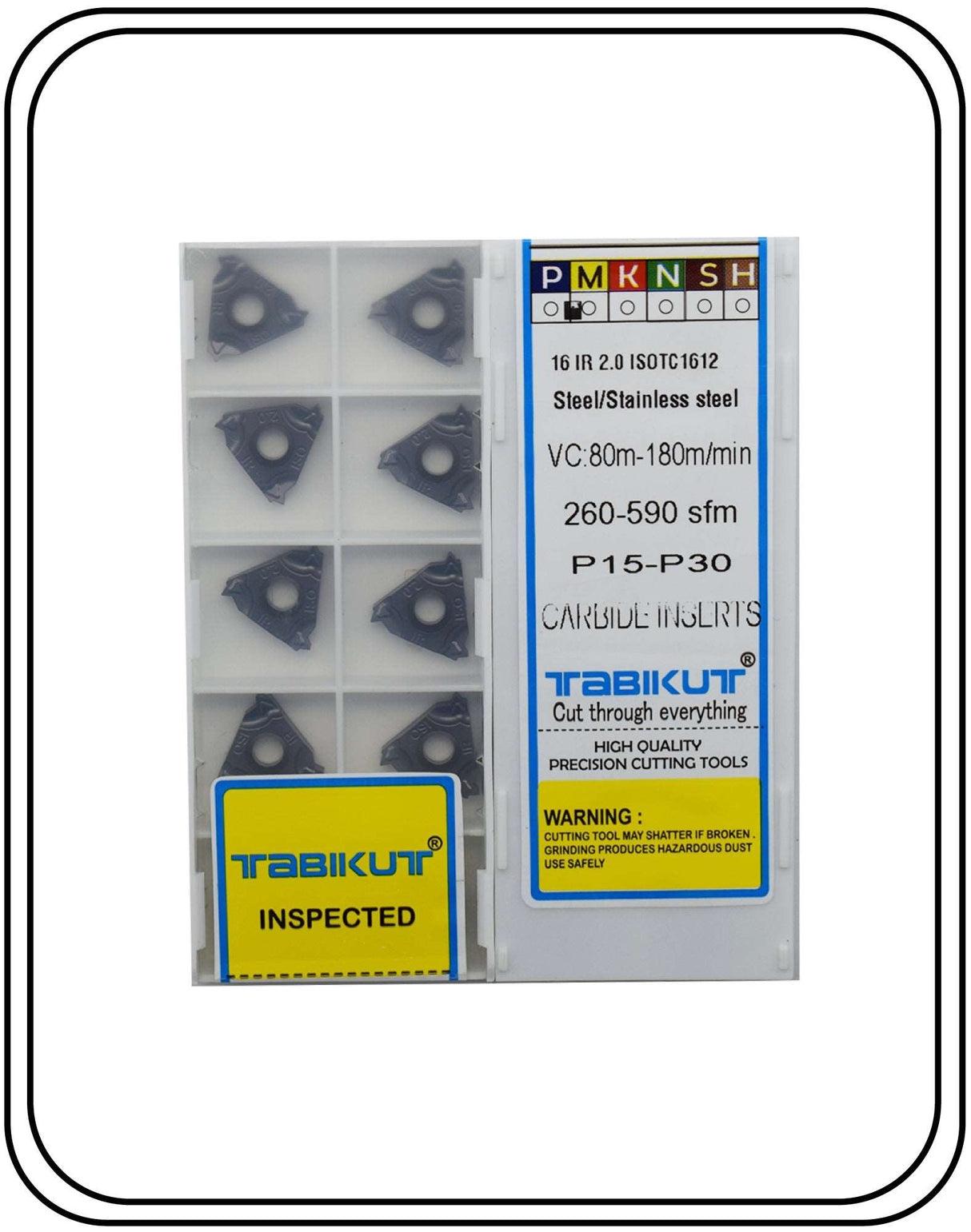 16ER/IR 2.0 ISO External/Internal Threading Insert pack of 10