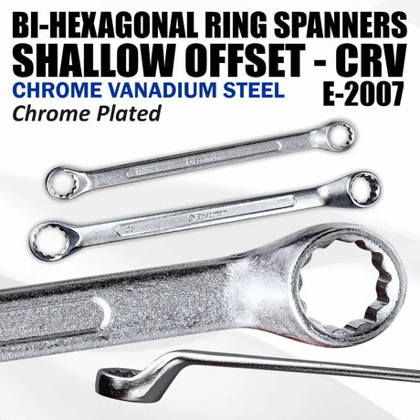 Bi-Hexagonal Ring Spanner, Box Pack, E-2007