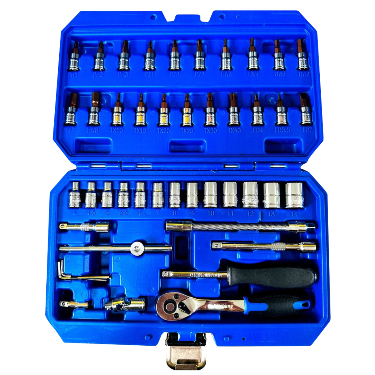 1/4 Dr Socket Set CRV 46pcs Set  | E2261
