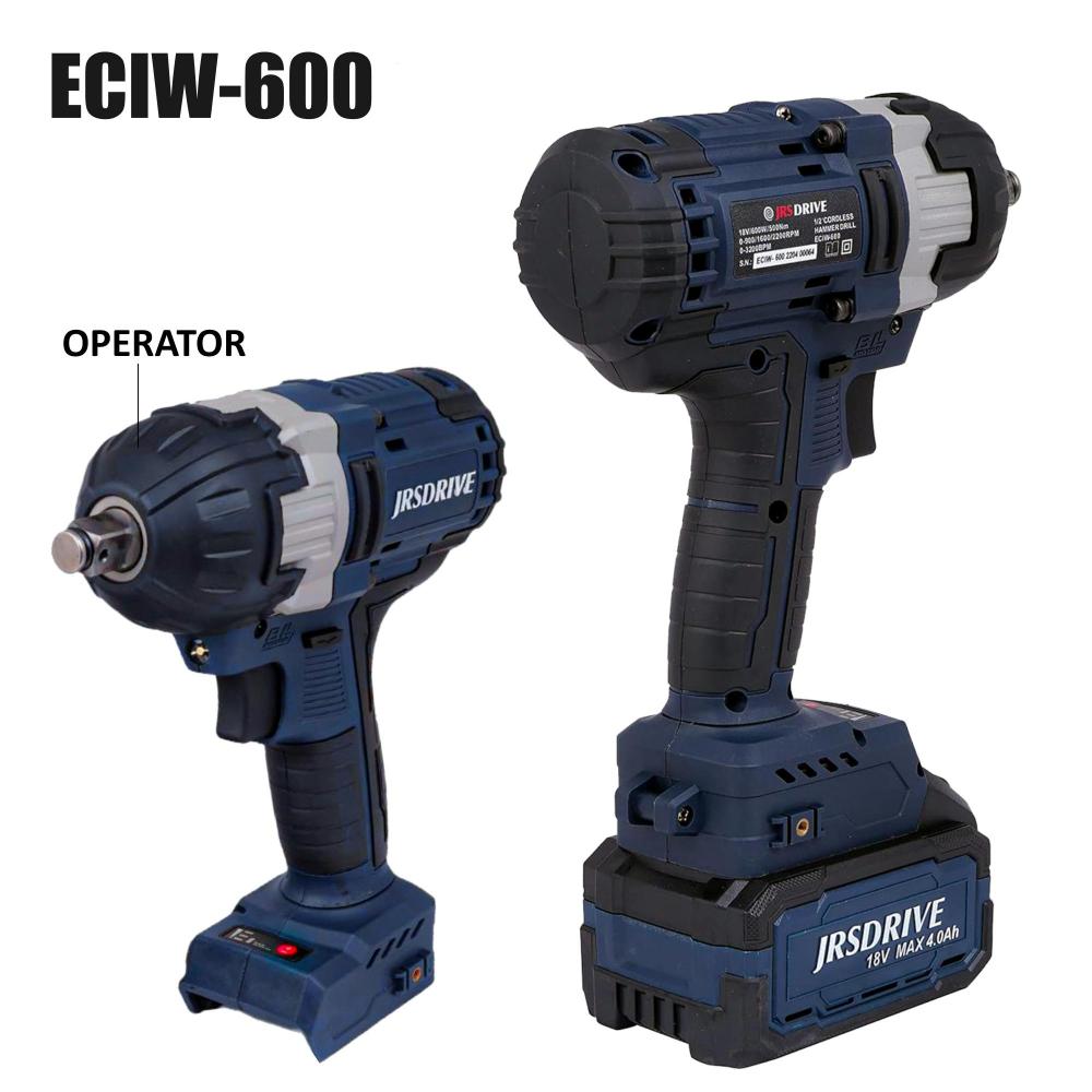 1/2" Cordless Impact Wrench-500Nm, ECIW-600