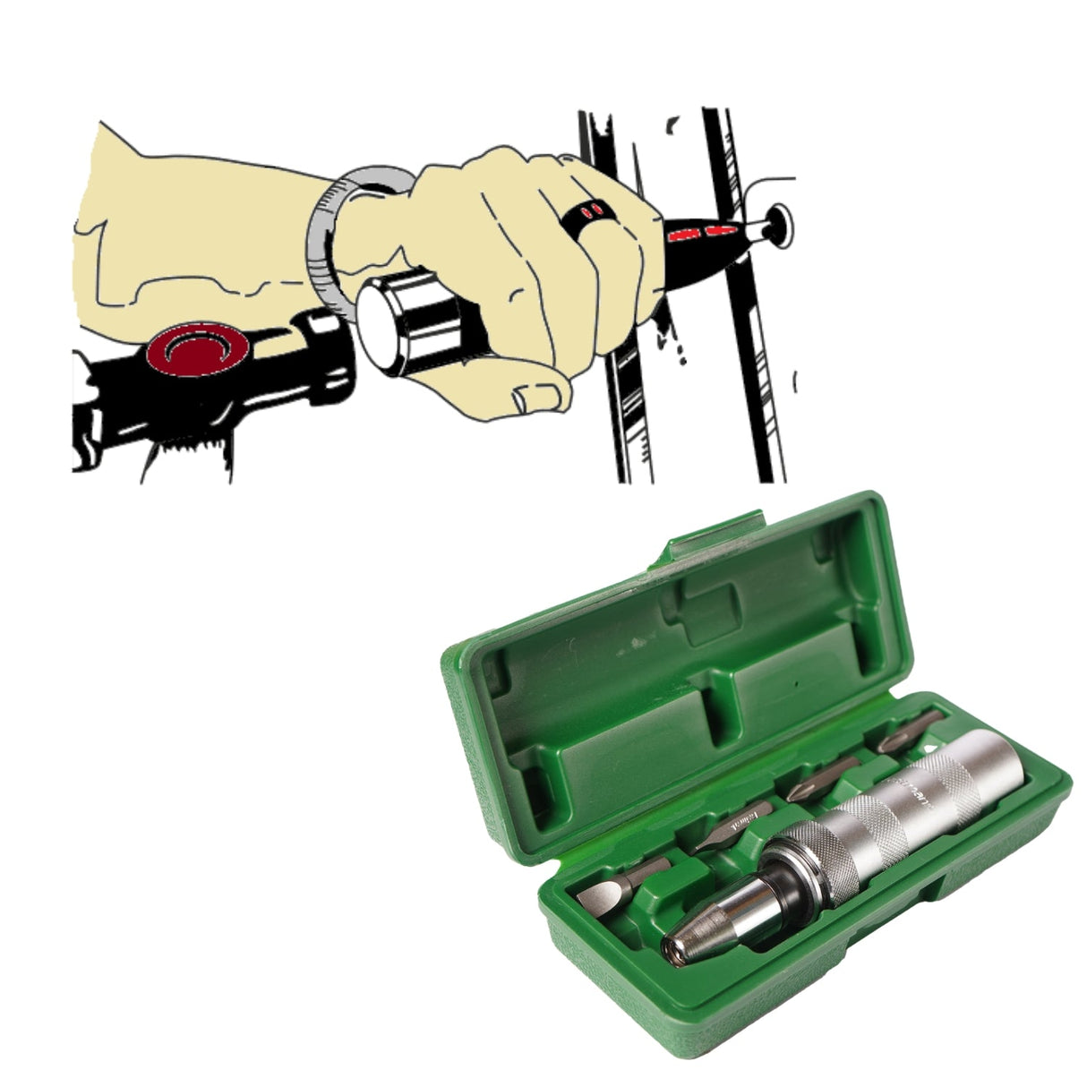 IMPACT DRIVER SET - CRV BITS, EID-2500-01