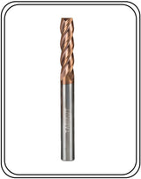 18 Mm Carbide Endmill 55 HRC 18 MM In 18 Mm Shank 4 Flutes Total Length Is 100/150 MM - Jaibros