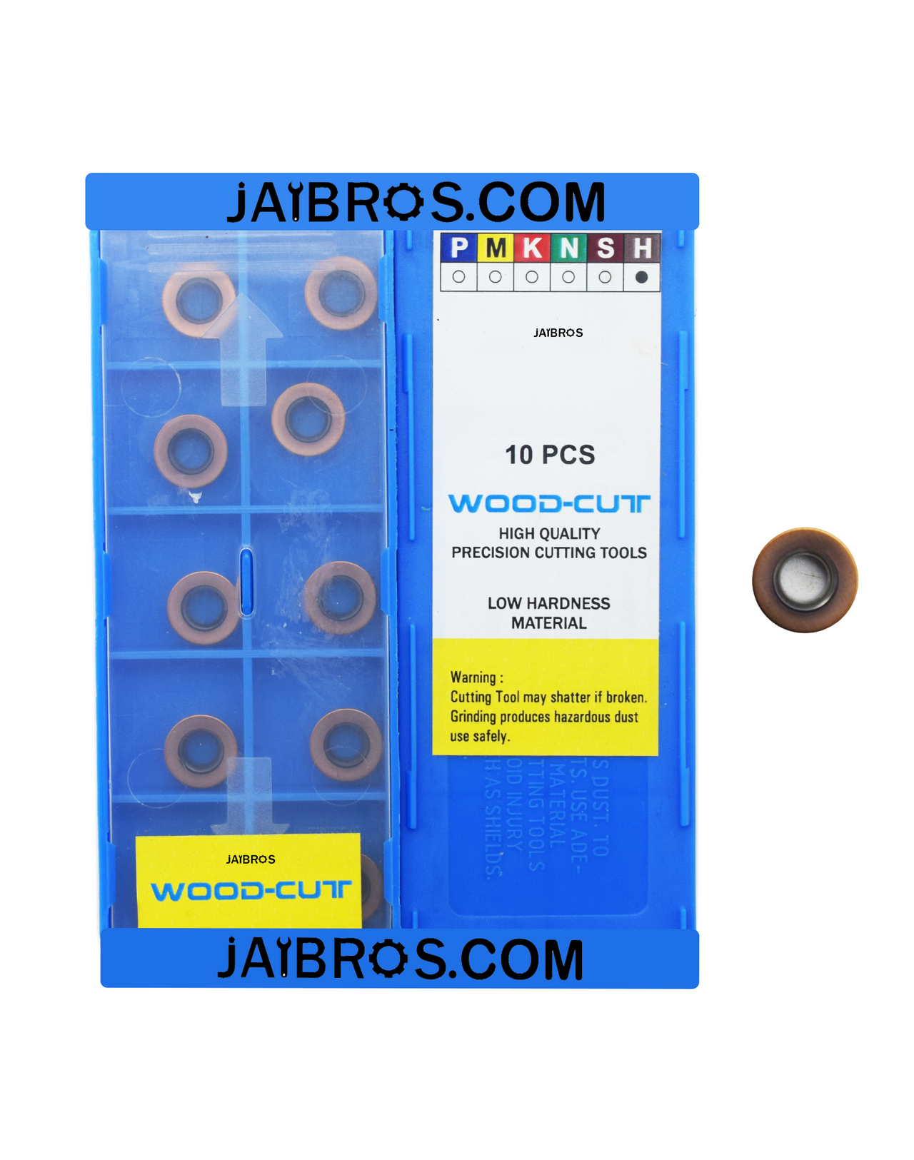 RPMW1003 insert for Wood cutting and Low hardness material pack of 10