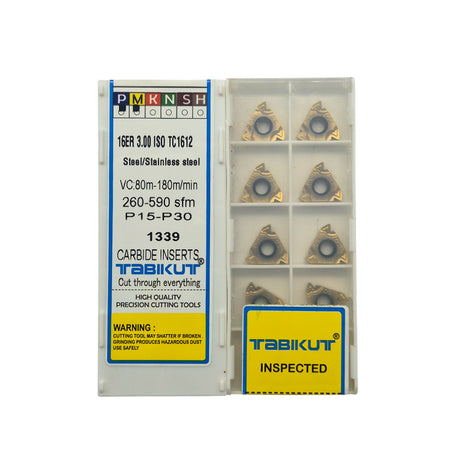 16ER/IR 3.0 ISO External/Internal Threading Insert  Pack Of 10