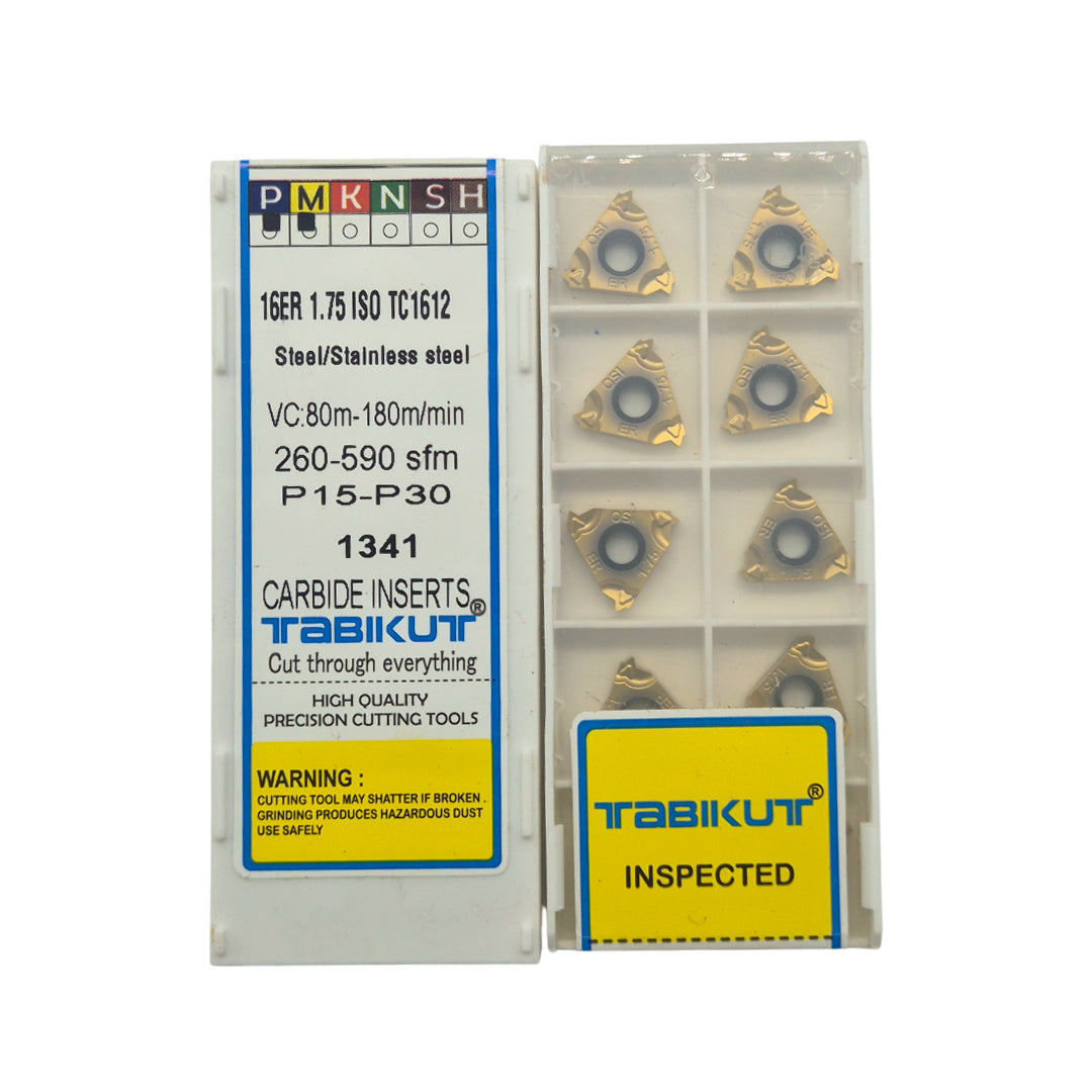 16ER/IR 1.75 ISO External/Internal Threading Insert  pack of 10