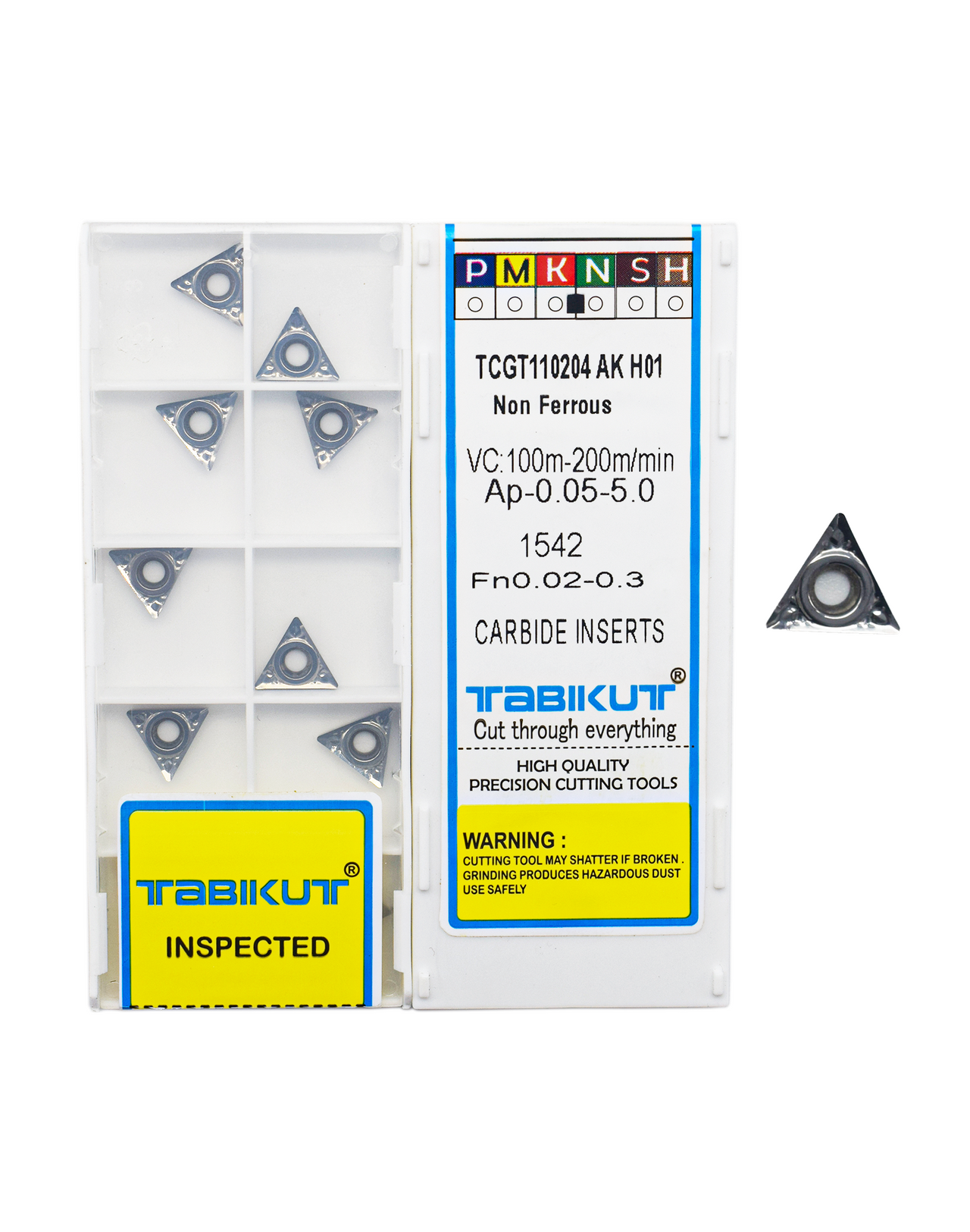 Tabikut TCGT110204 ak h01 aluminium grade insert pack of 10