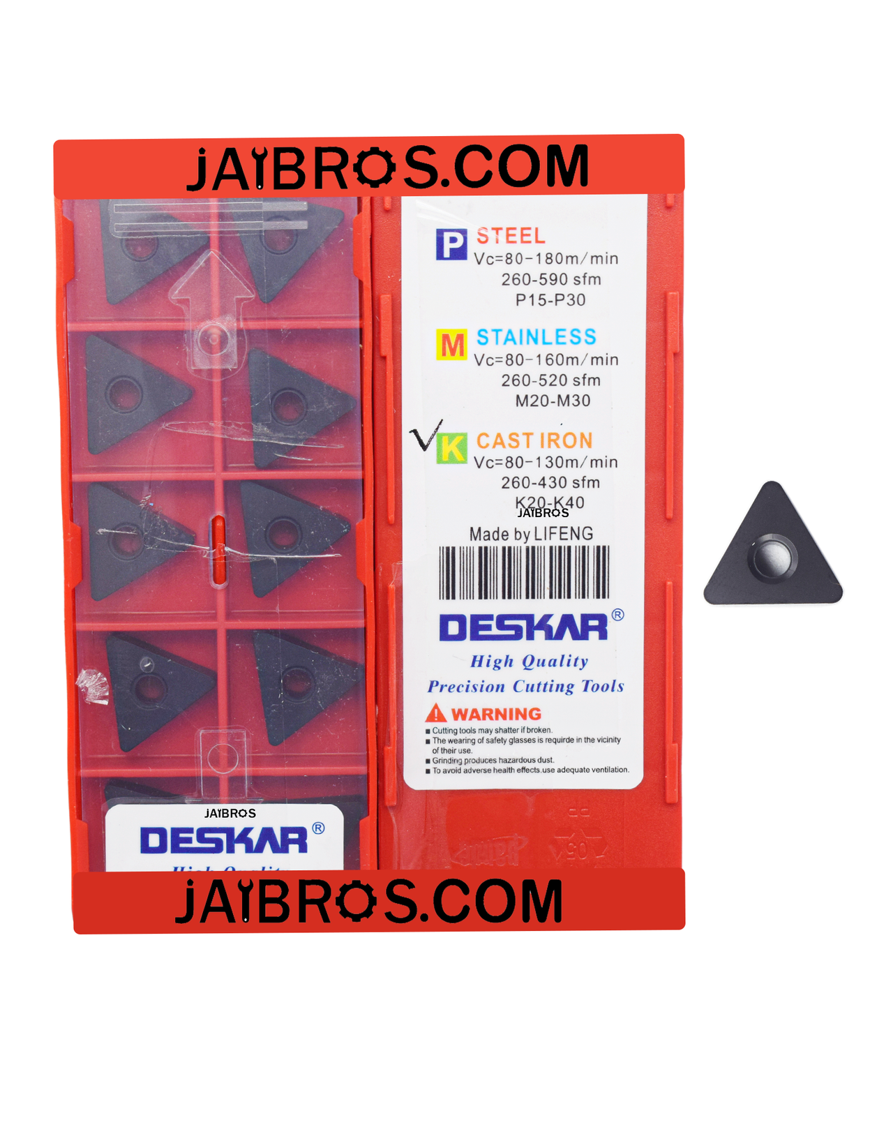 Deskar TNMA160408/12 LF3018 cast iron insert pack of 10