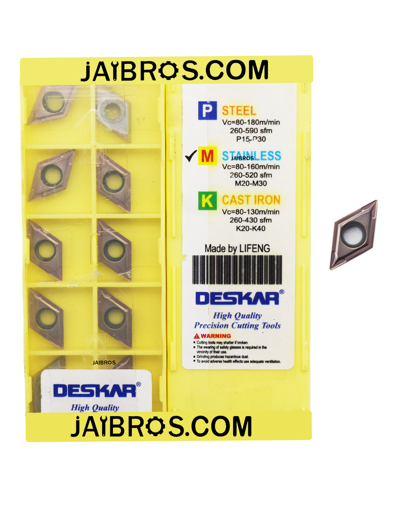 Deskar DCMT11T304/08-MV 6018/6118 grade pack of 10