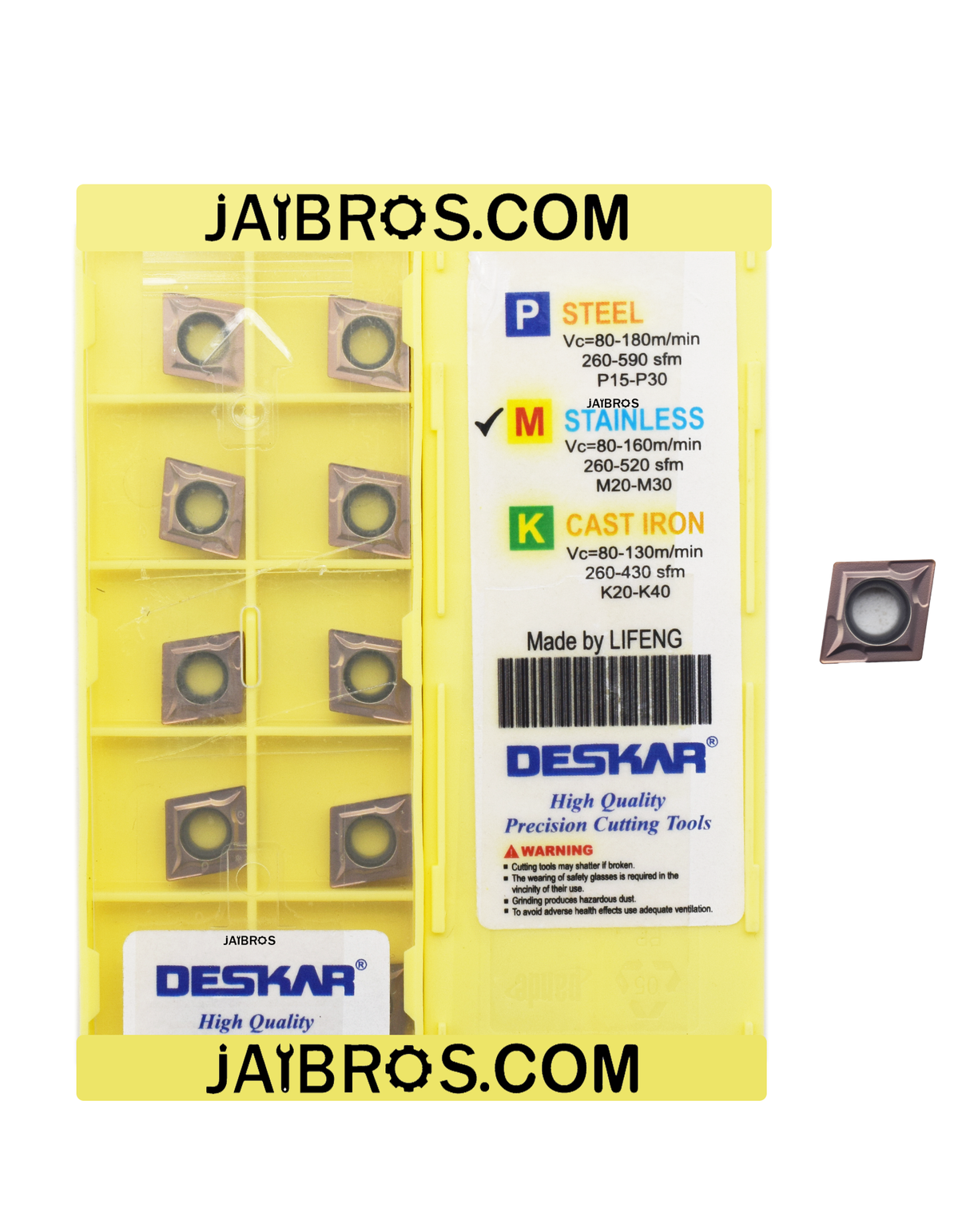 Deskar CCMT09T304/08- 6018/6118 grade pack of 10