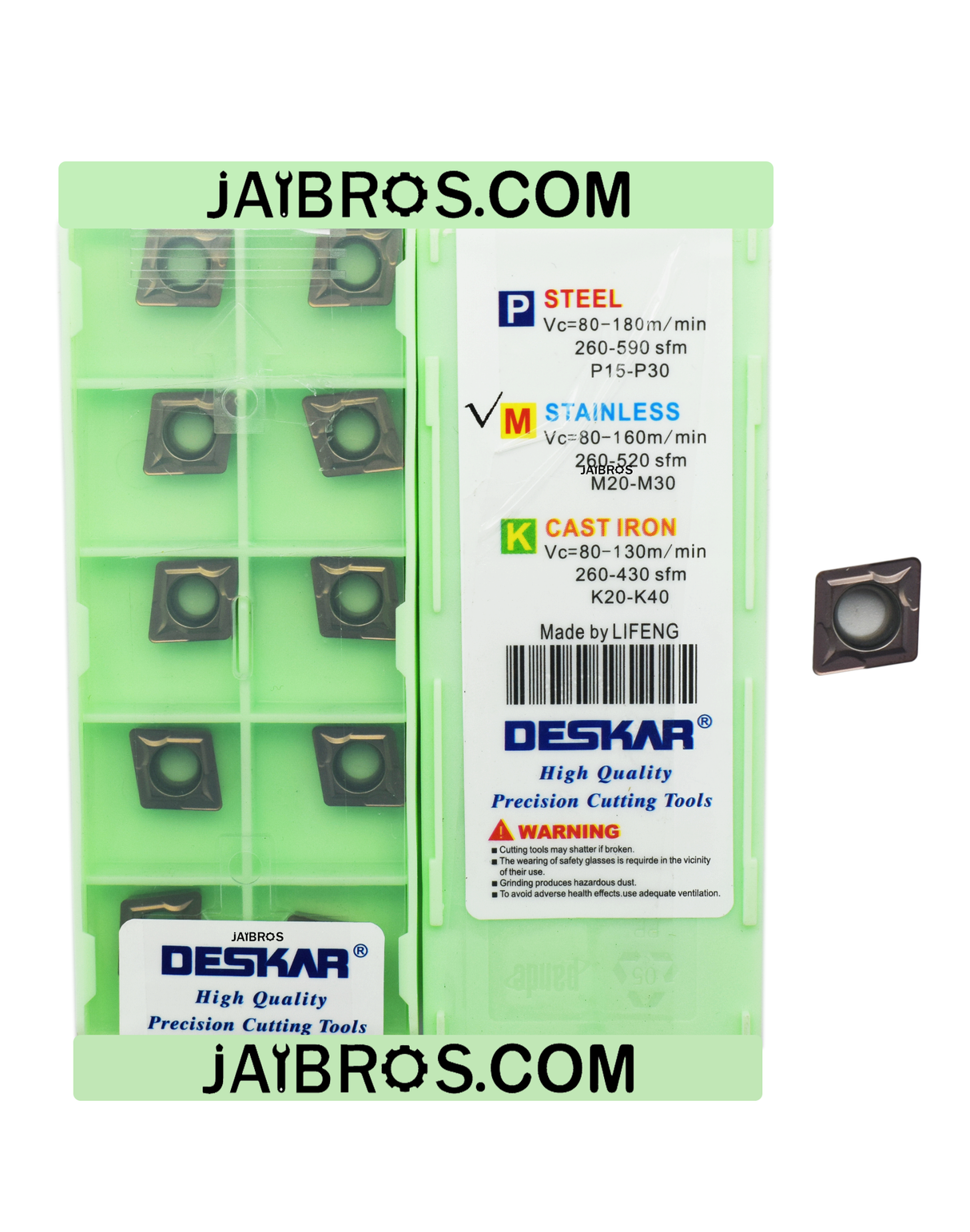 Deskar CCMT09T304/08- 6018/6118 grade pack of 10