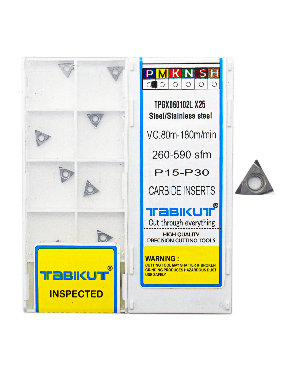 tpgx060102/04L x25 TABIKUT carbide grade pack of 10