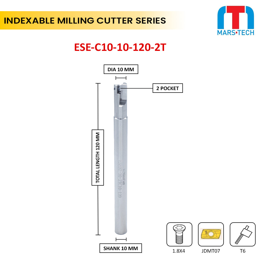 10/12 mm cutter suitable to JDMT07 Hitachi Brand Insert. pack of 1
