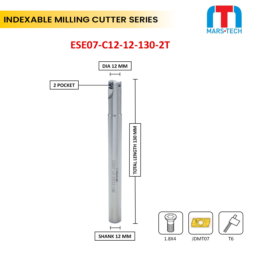 10/12 mm cutter suitable to JDMT07 Hitachi Brand Insert. pack of 1