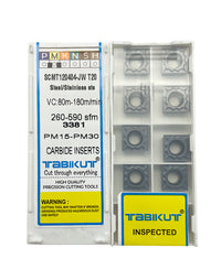 Thumbnail for SCMT120408 carbide insert pack of 10