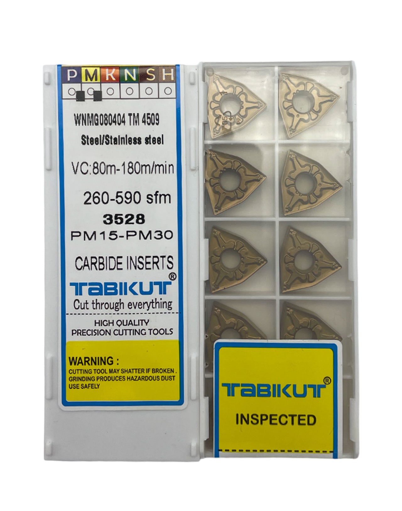 WNMG080404 TM 4509 Chipbreaker Insert Steel Grade Of Tabikut Pack Of 10