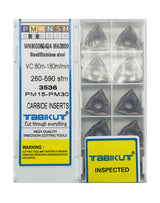 WNMG080404 -0.4 RADIUS Chipbreaker Insert Steel Grade Of Tabikut Pack Of 10