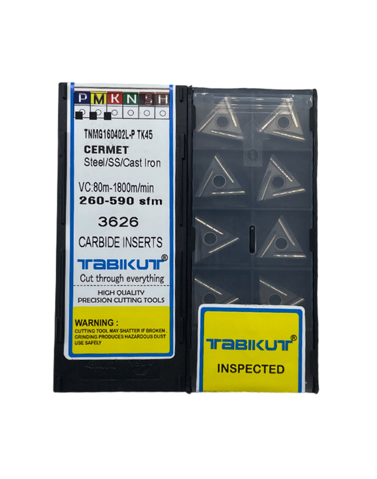 TNGG160402/4 R/L P Profile TK45 Cermet insert for finishing pack of 10