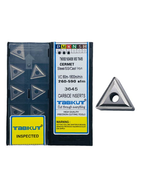 TNMG160404/8 MS Profile TK45 Cermet insert for finishing pack of 10