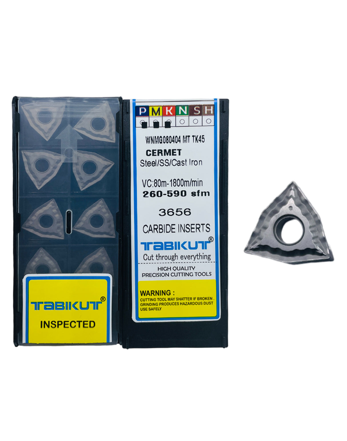 WNMG0804 CERMET Profile TK45 Cermet insert for finishing pack of 10