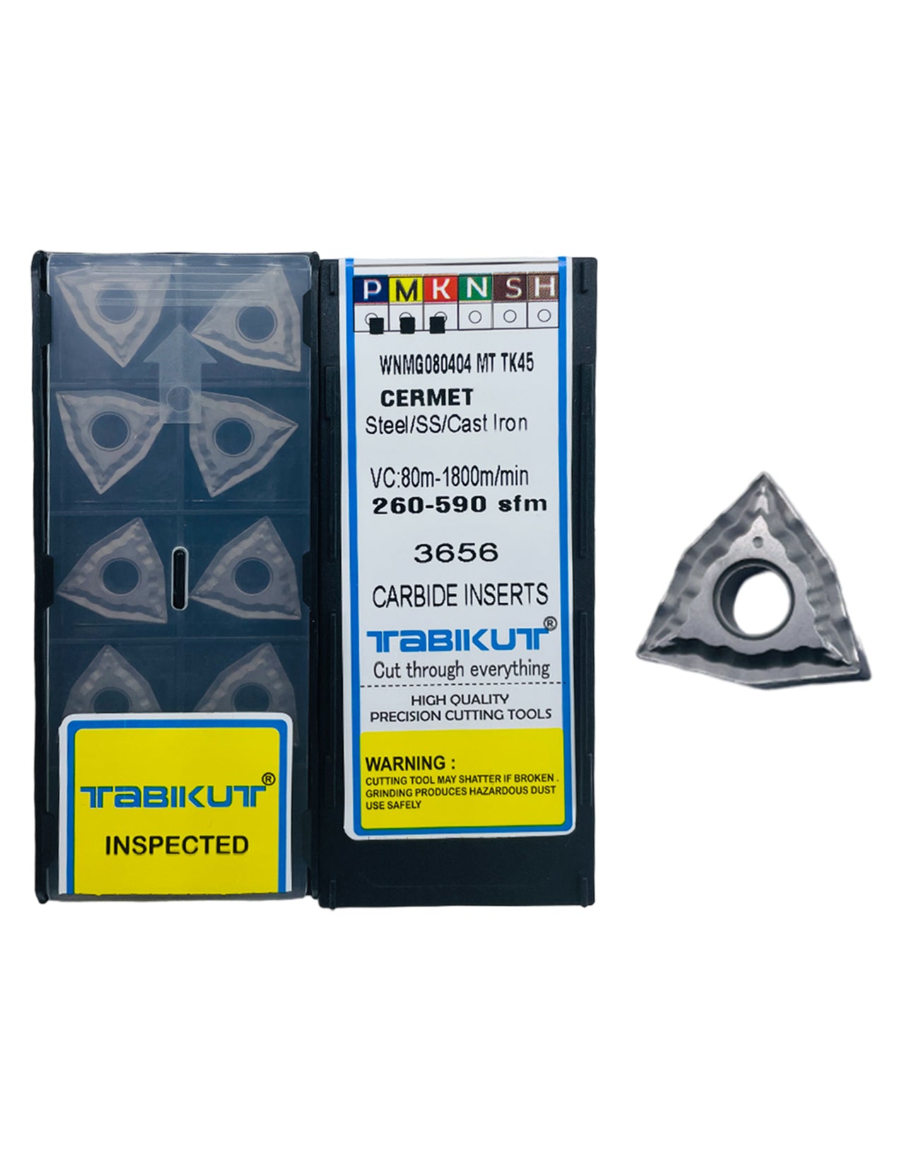 WNMG0804 CERMET Profile TK45 Cermet insert for finishing pack of 10