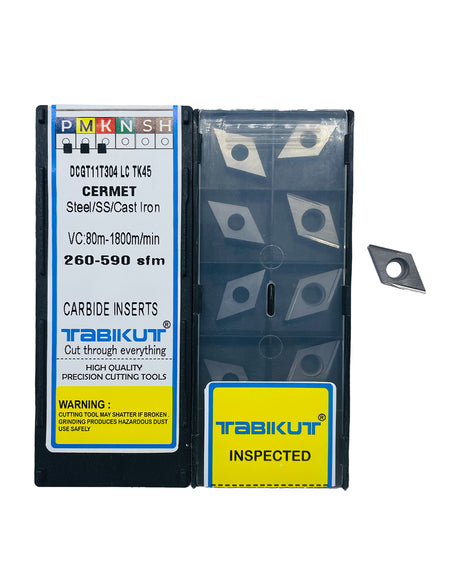 DCGT11T302/04 C PROFILE TK45 Cermet insert pack of 10