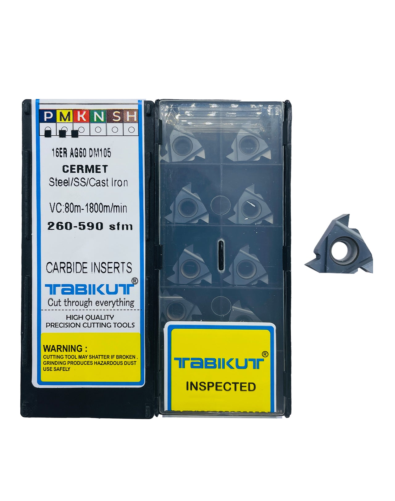 Cermet Threading inserts TK45 Cermet insert pack of 10