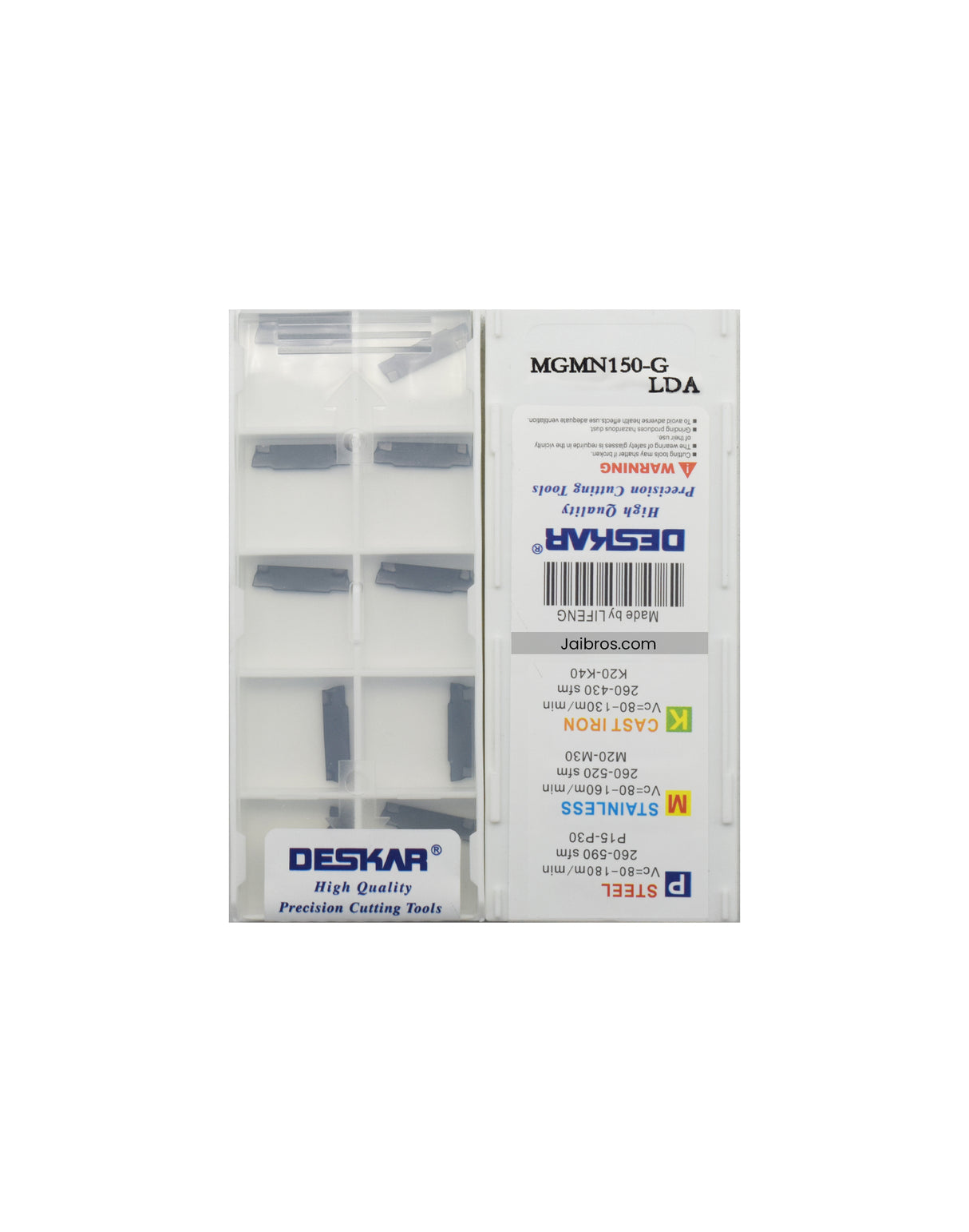 MGMN Grooving Inserts LDA Deskar Grooving Inserts pack of 10