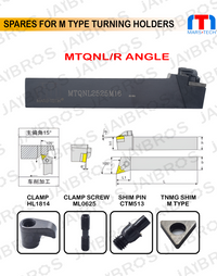 Thumbnail for MTQNR/L TNMG16 holder 2525/2020 mm shank pack of 1