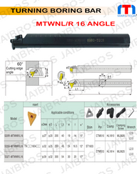 Thumbnail for MTWNR 25 mm boring bar for tnmg160408 insert pack of 1
